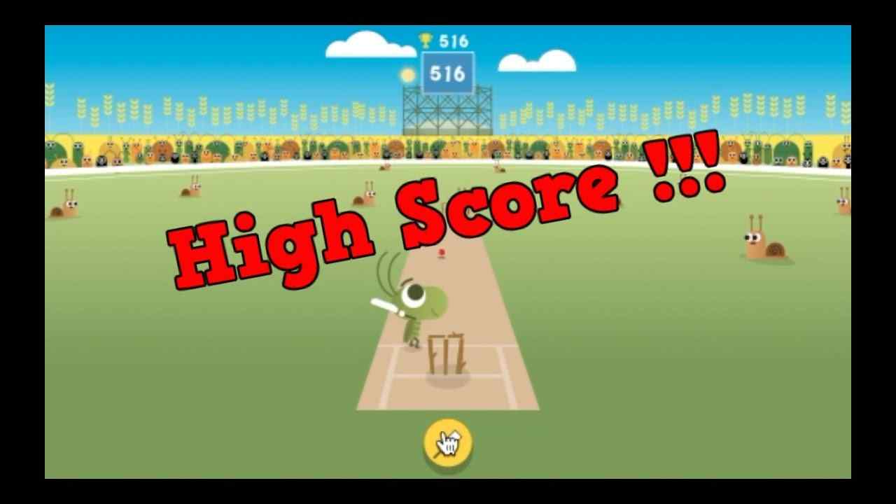 cricket game doodle
