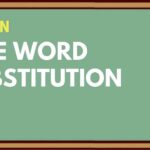 Learn one word substitution