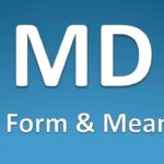 Full form of MD