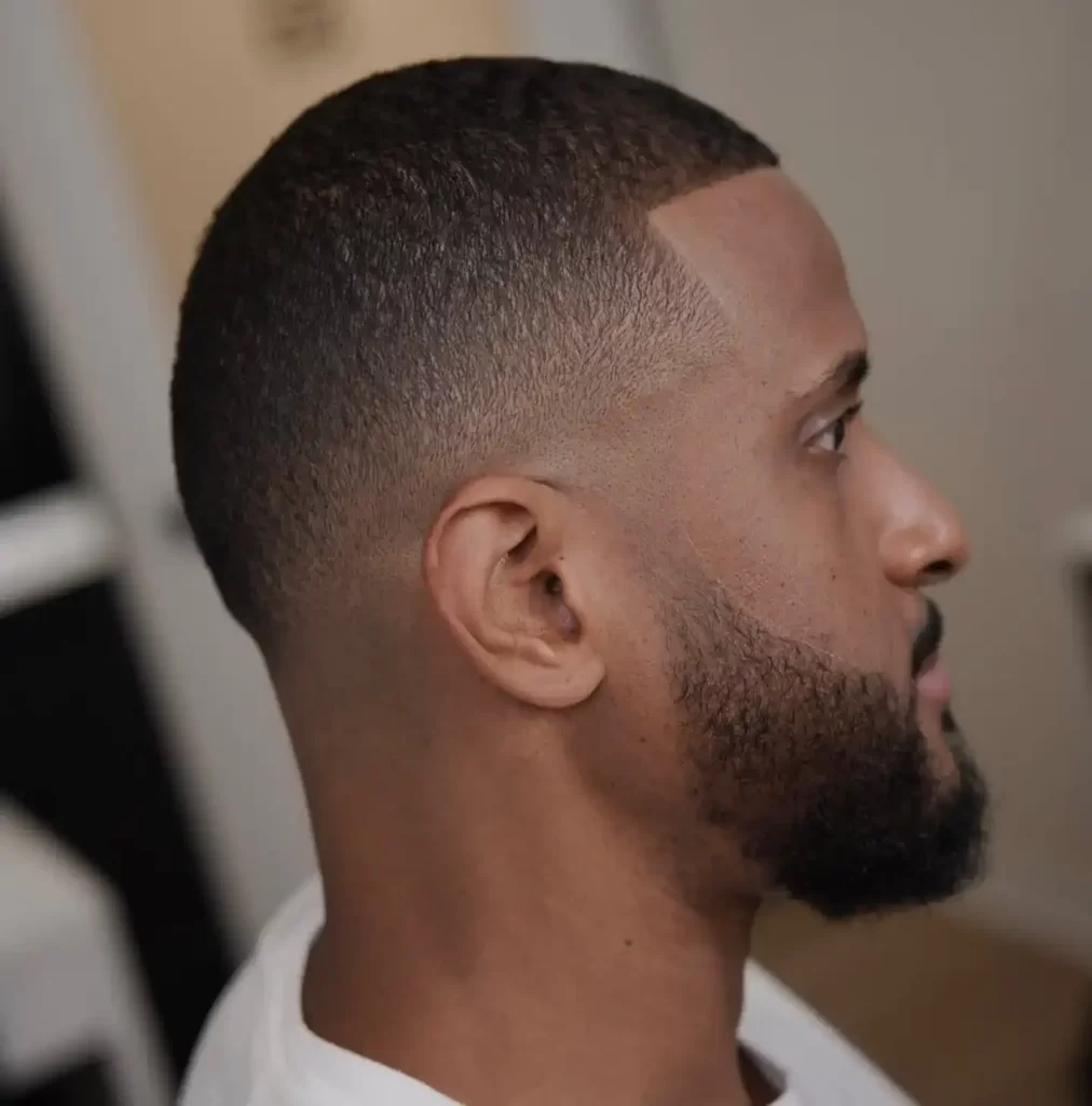 Buzz cut with a taper